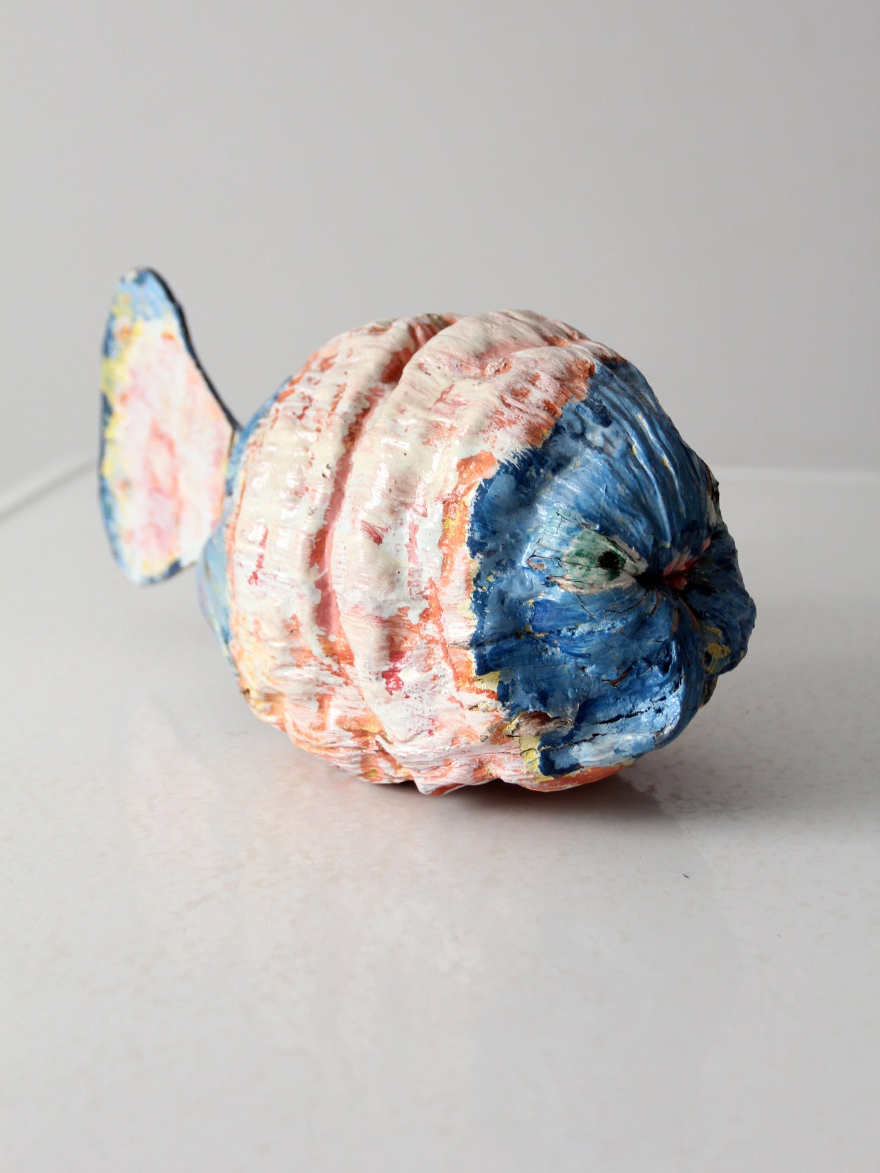 vintage handmade fish art