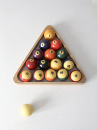 vintage billiard balls set