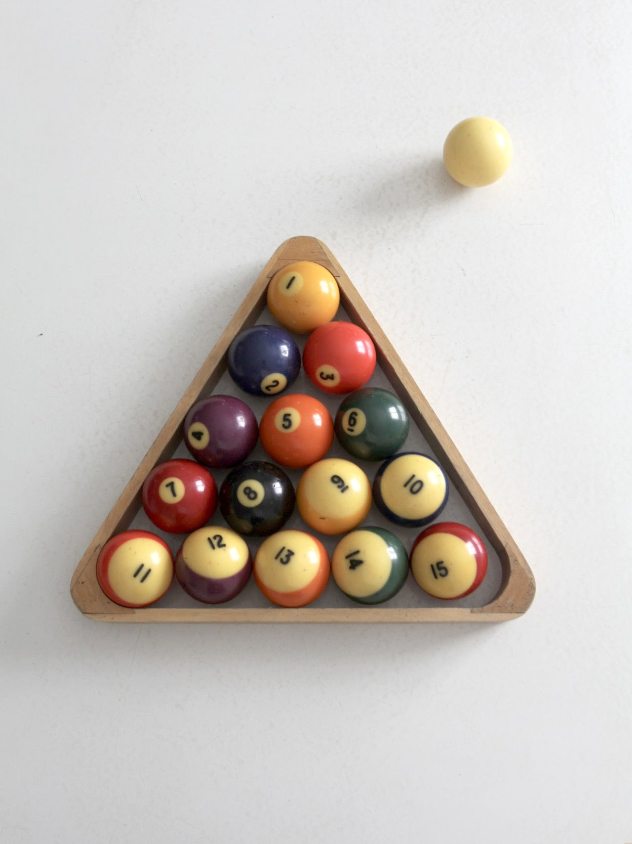 vintage billiard balls set