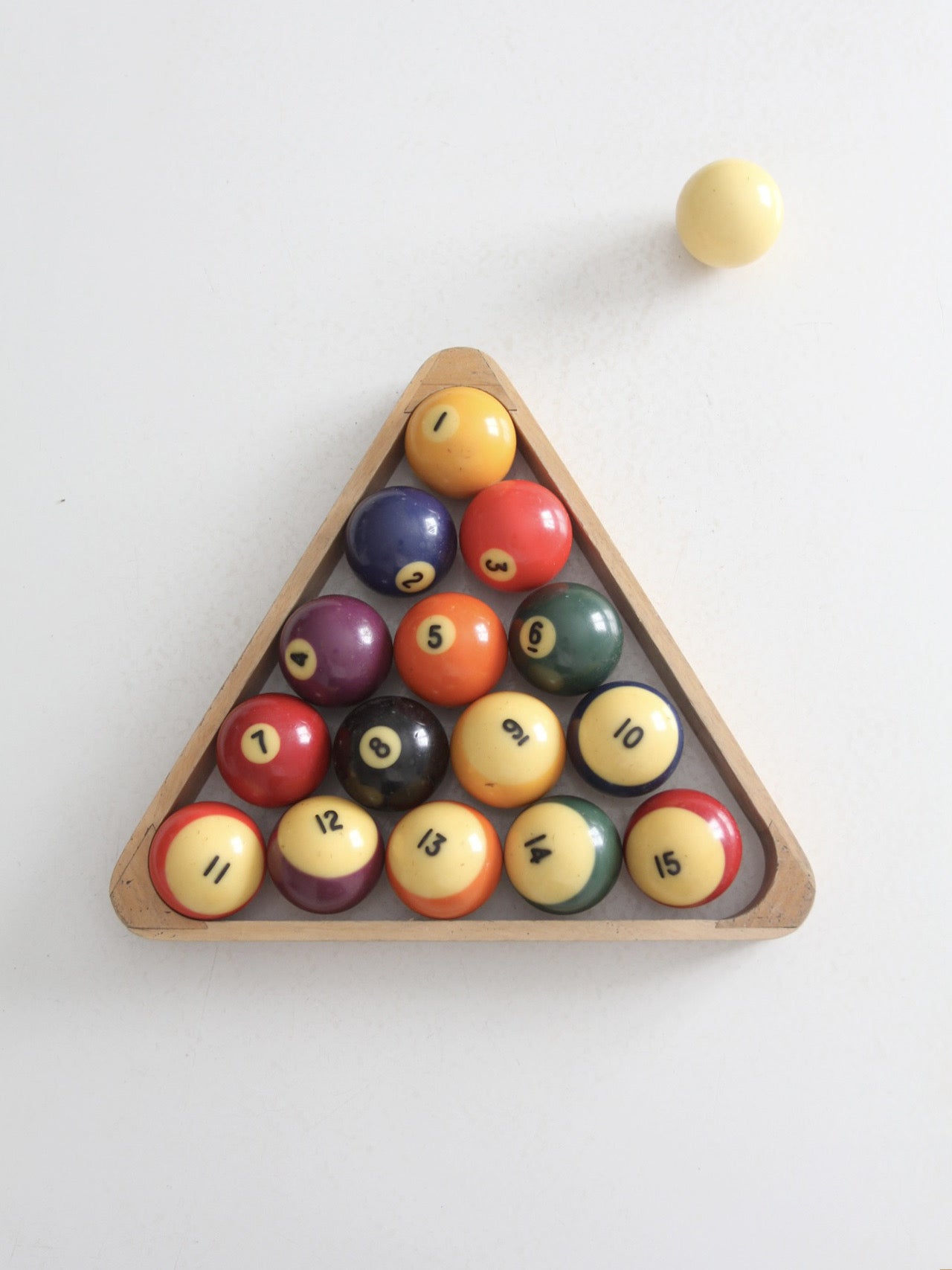 vintage billiard balls set