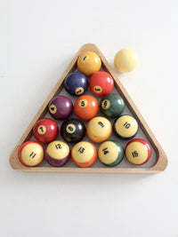 vintage billiard balls set