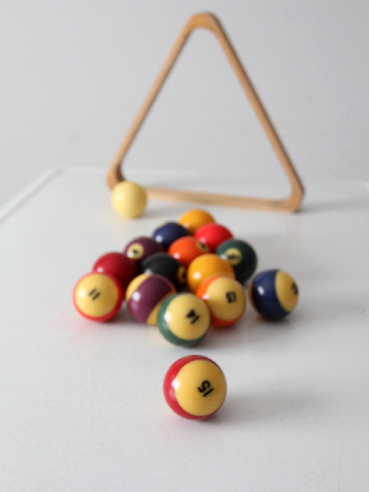 vintage billiard balls set