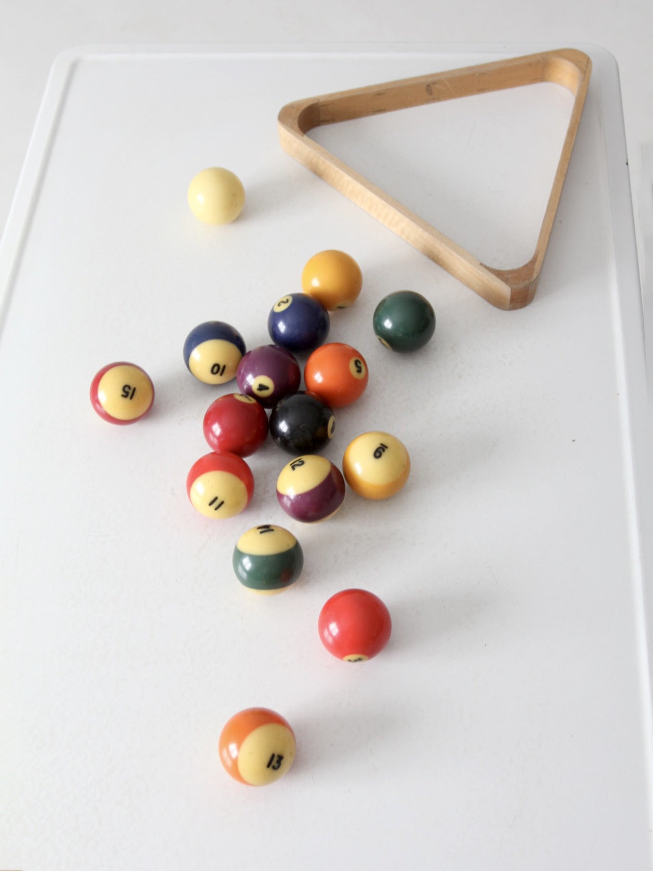 vintage billiard balls set