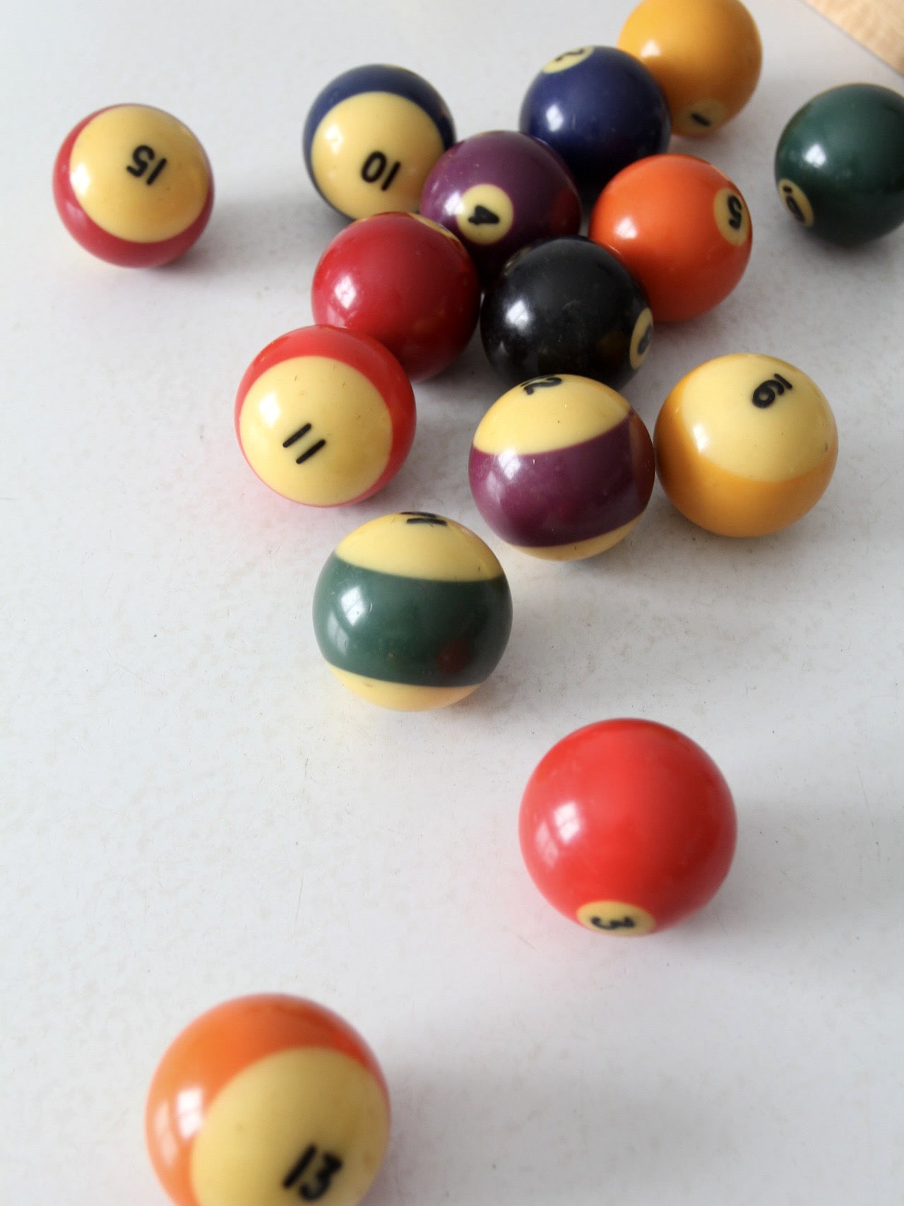 vintage billiard balls set