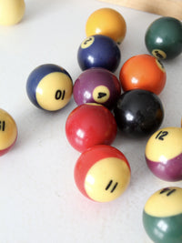 vintage billiard balls set