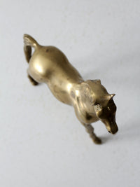 mid-century brass horse