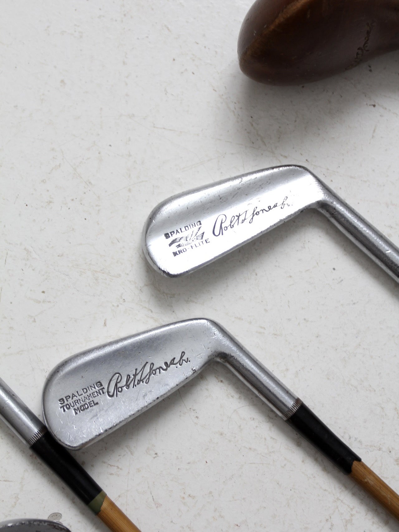 vintage Spalding golf club set - Robert T Jones Jr. models