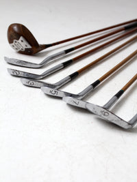vintage Spalding golf club set - Robert T Jones Jr. models