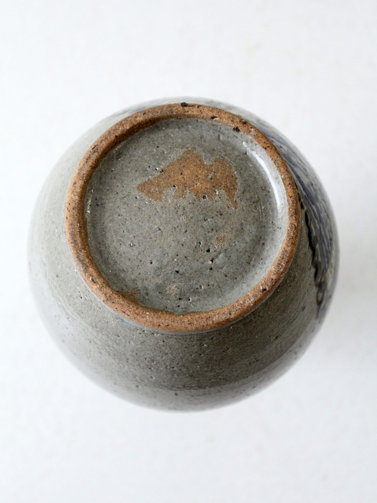 vintage studio pottery salt glaze vase