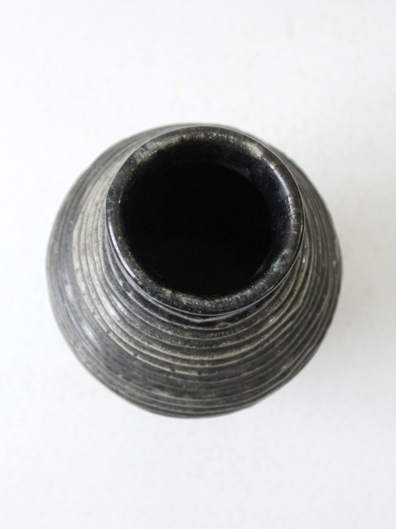 vintage coiled studio pottery vase