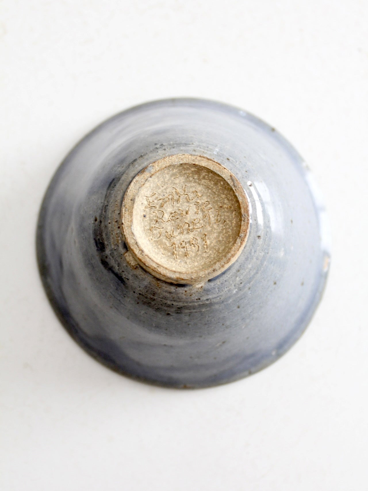 vintage studio pottery bowl ca 1981