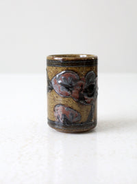 mid-century Otagiri Japanese stoneware cup vase
