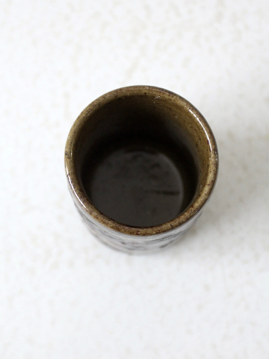 mid-century Otagiri Japanese stoneware cup vase