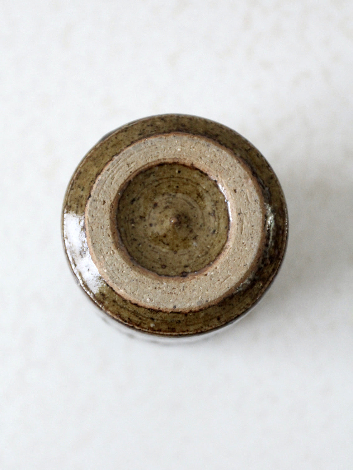 mid-century Otagiri Japanese stoneware cup vase