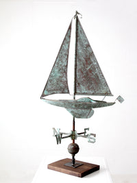 antique nautical weathervane on stand