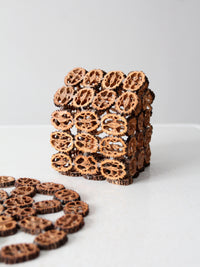 antique walnut slice nut house and tray