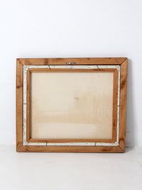 mid-century landscape painting on canvas