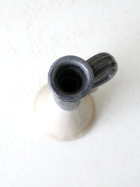 vintage studio pottery candlestick holder