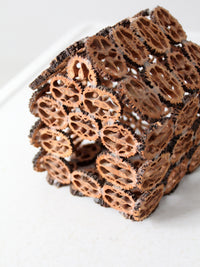 antique walnut slice nut house and tray