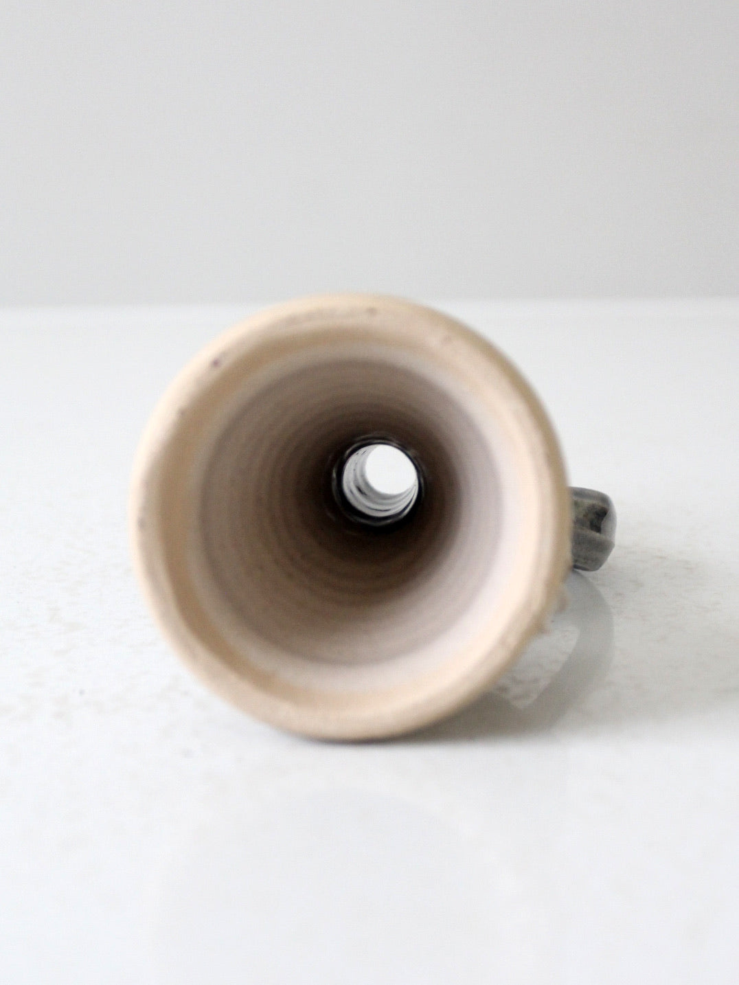 vintage studio pottery candlestick holder