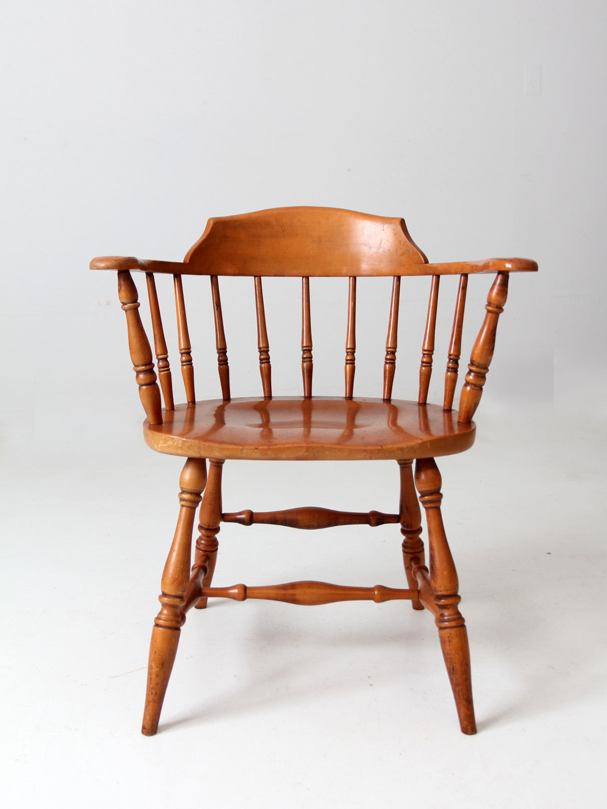 antique low back Windsor arm chair