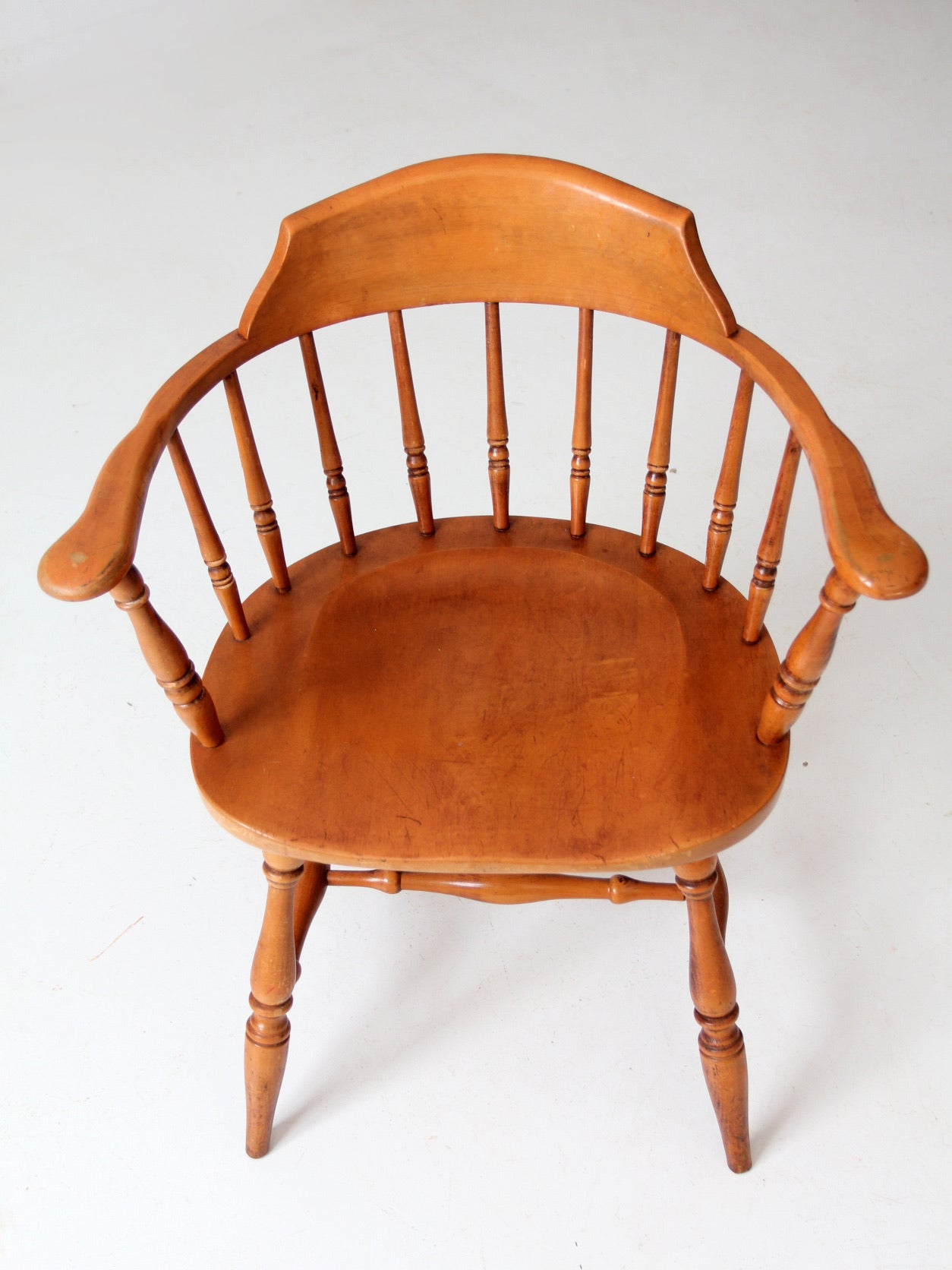 antique low back Windsor arm chair