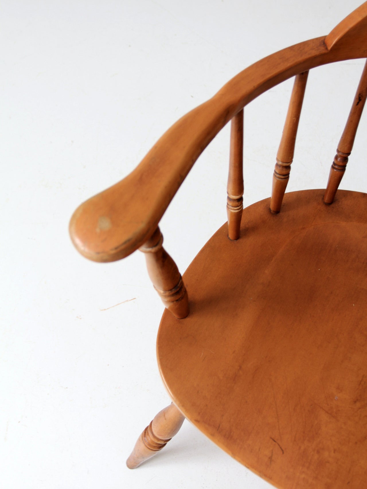 antique low back Windsor arm chair