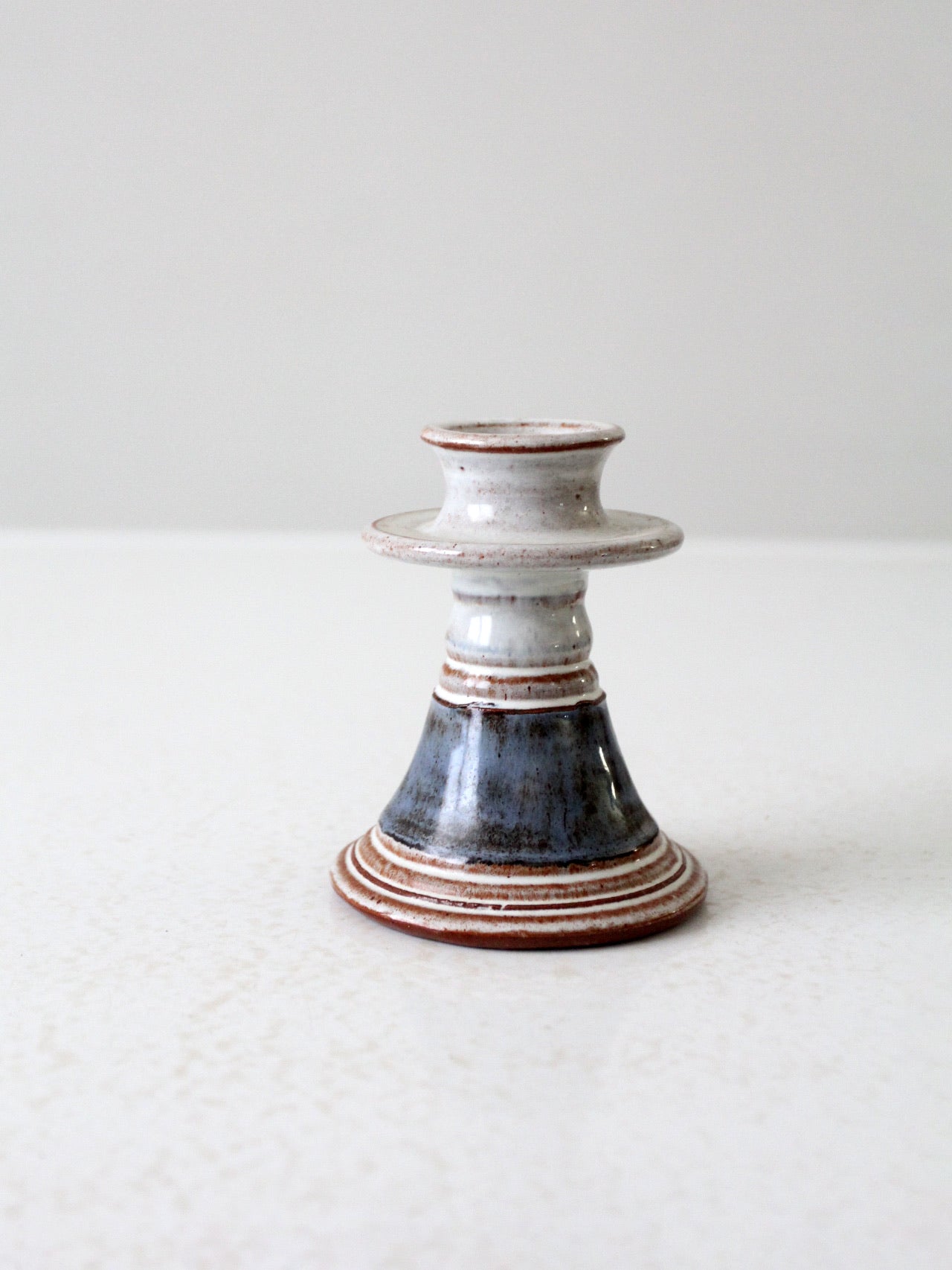 vintage studio pottery candleholder