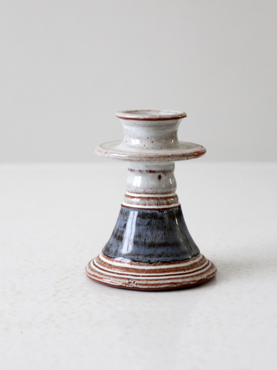 vintage studio pottery candleholder
