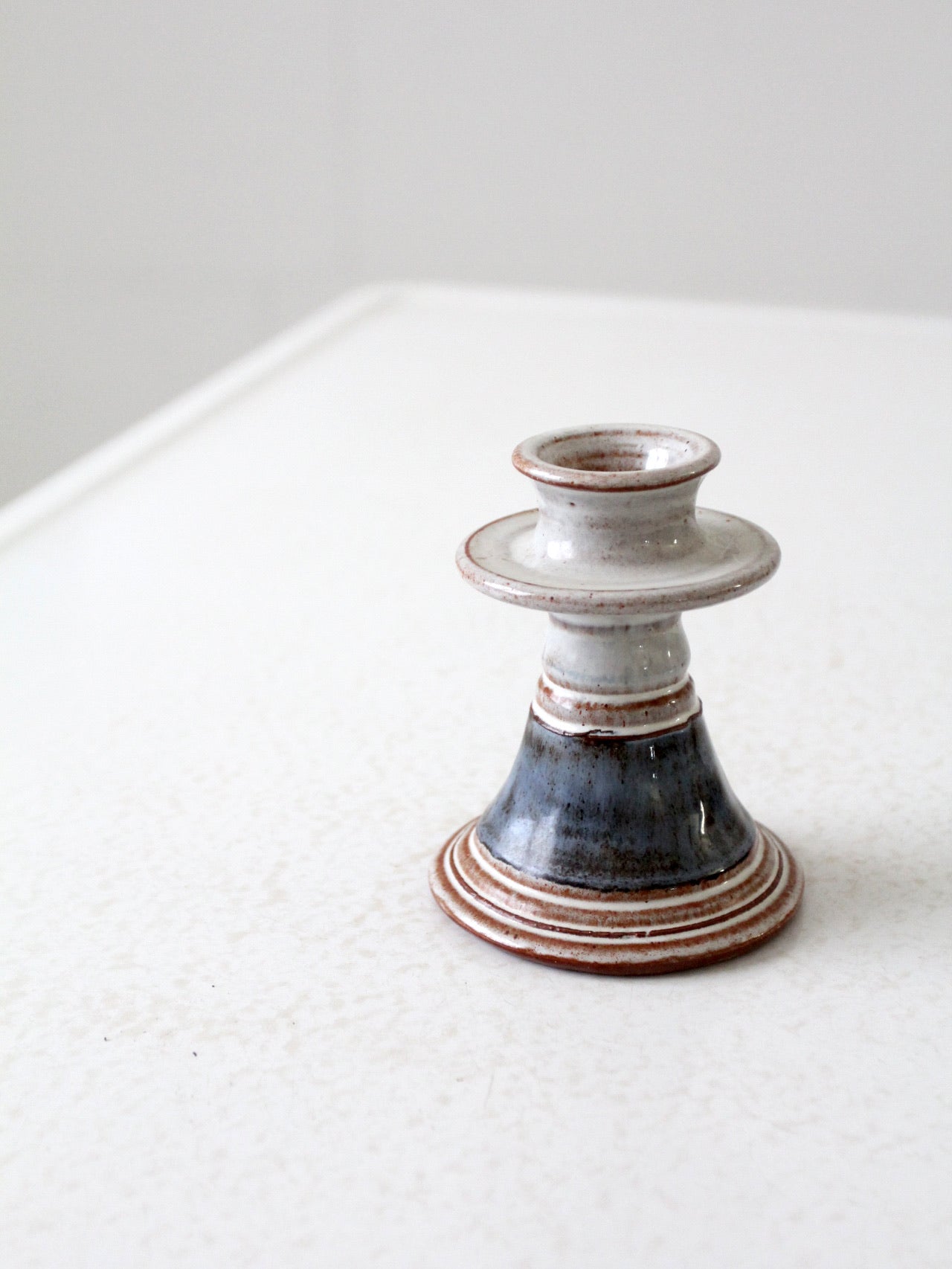 vintage studio pottery candleholder