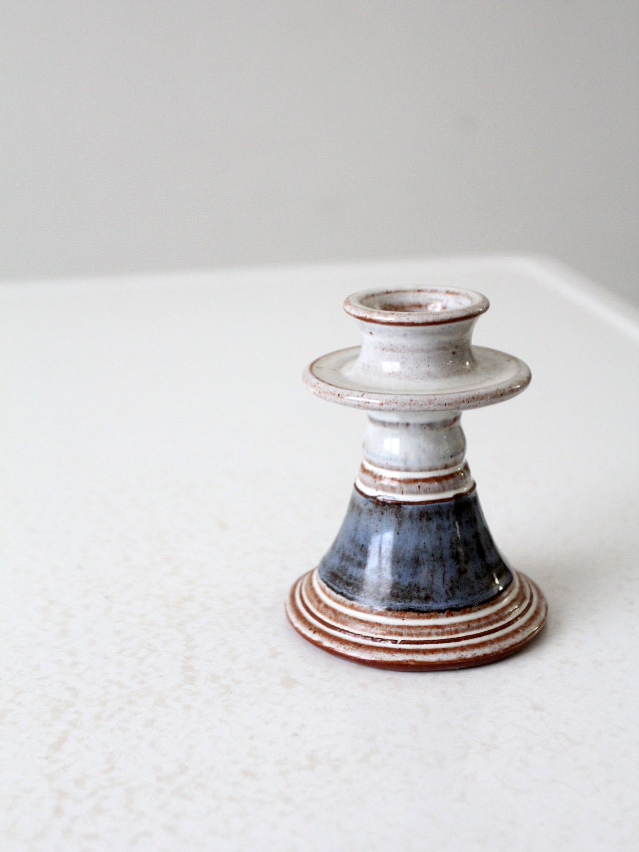 vintage studio pottery candleholder