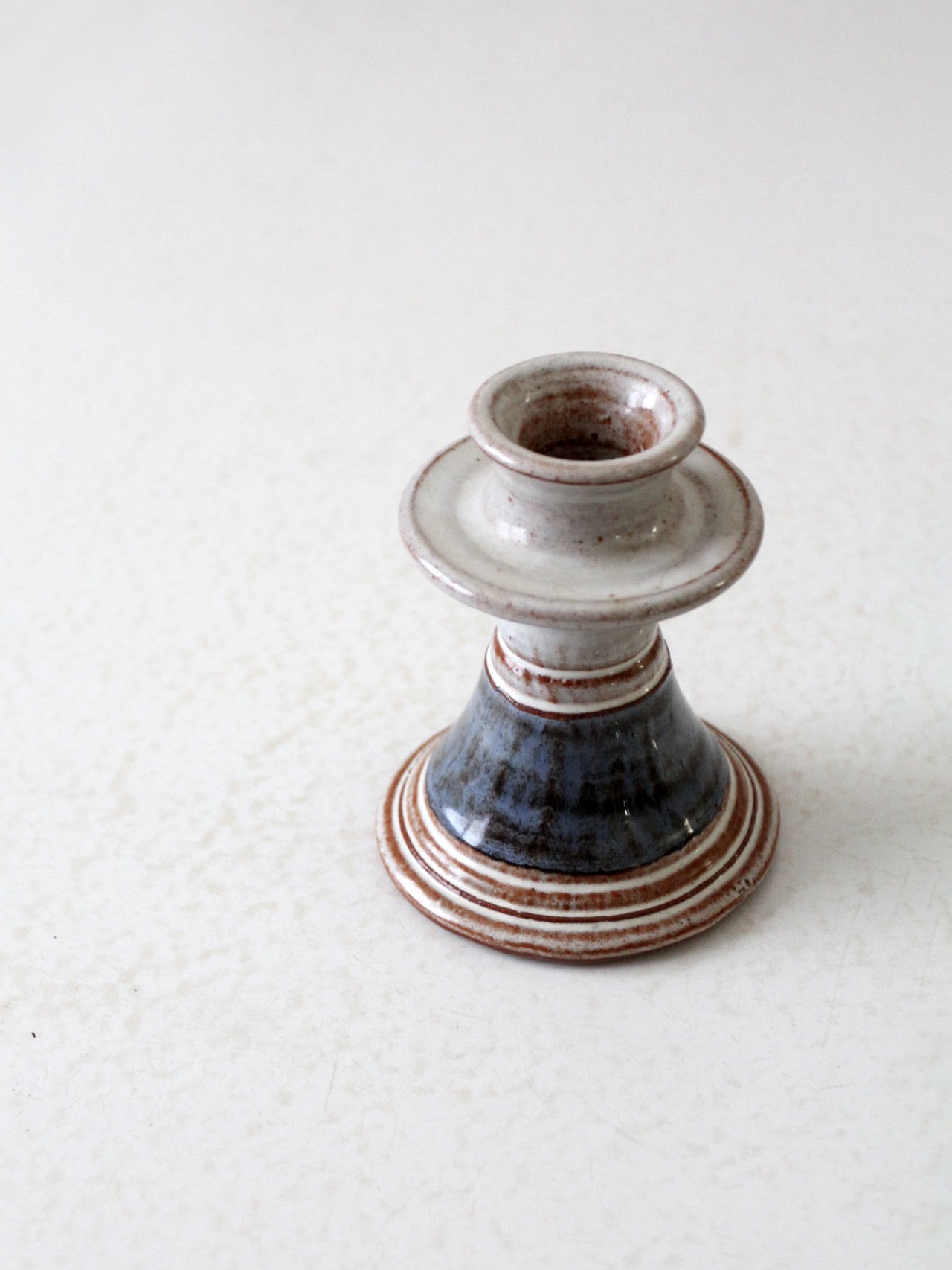 vintage studio pottery candleholder