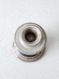 vintage studio pottery candleholder