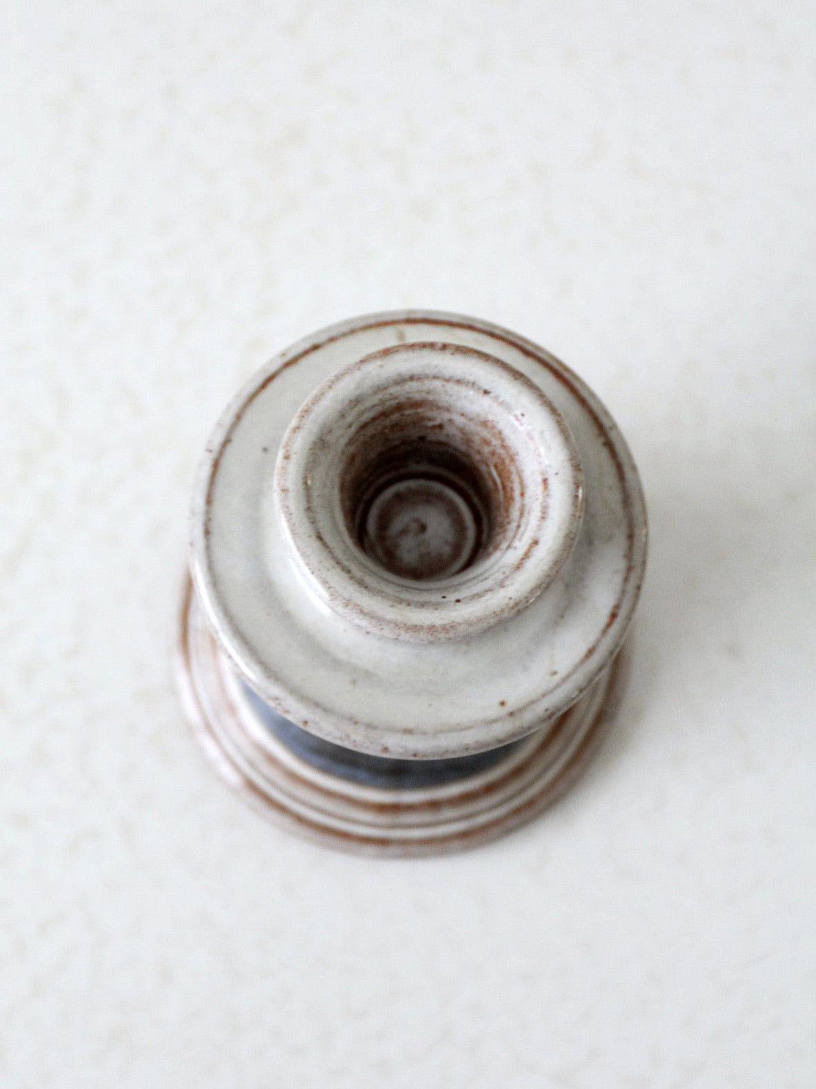 vintage studio pottery candleholder