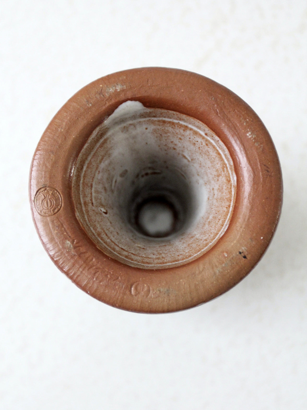 vintage studio pottery candleholder