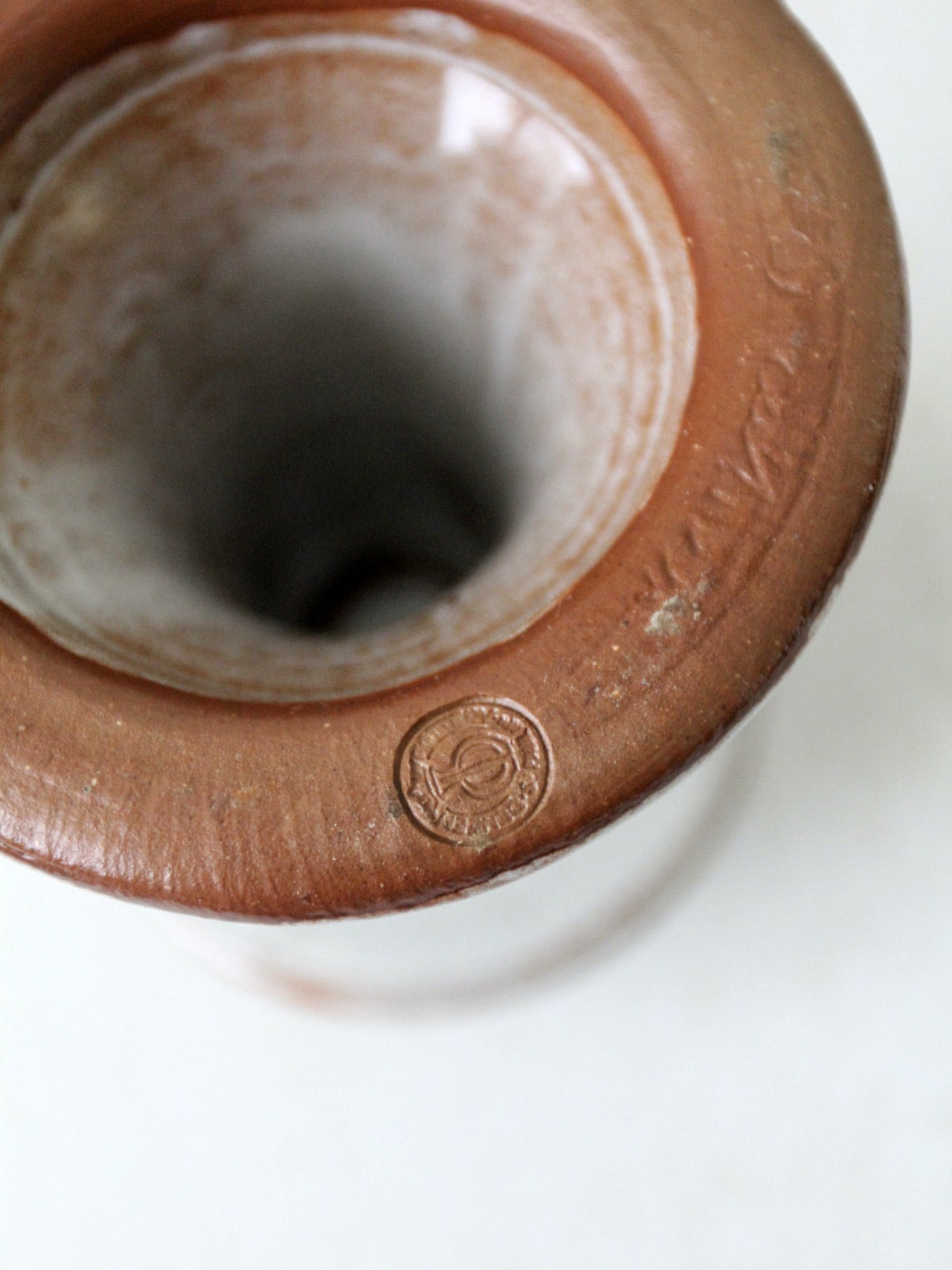 vintage studio pottery candleholder