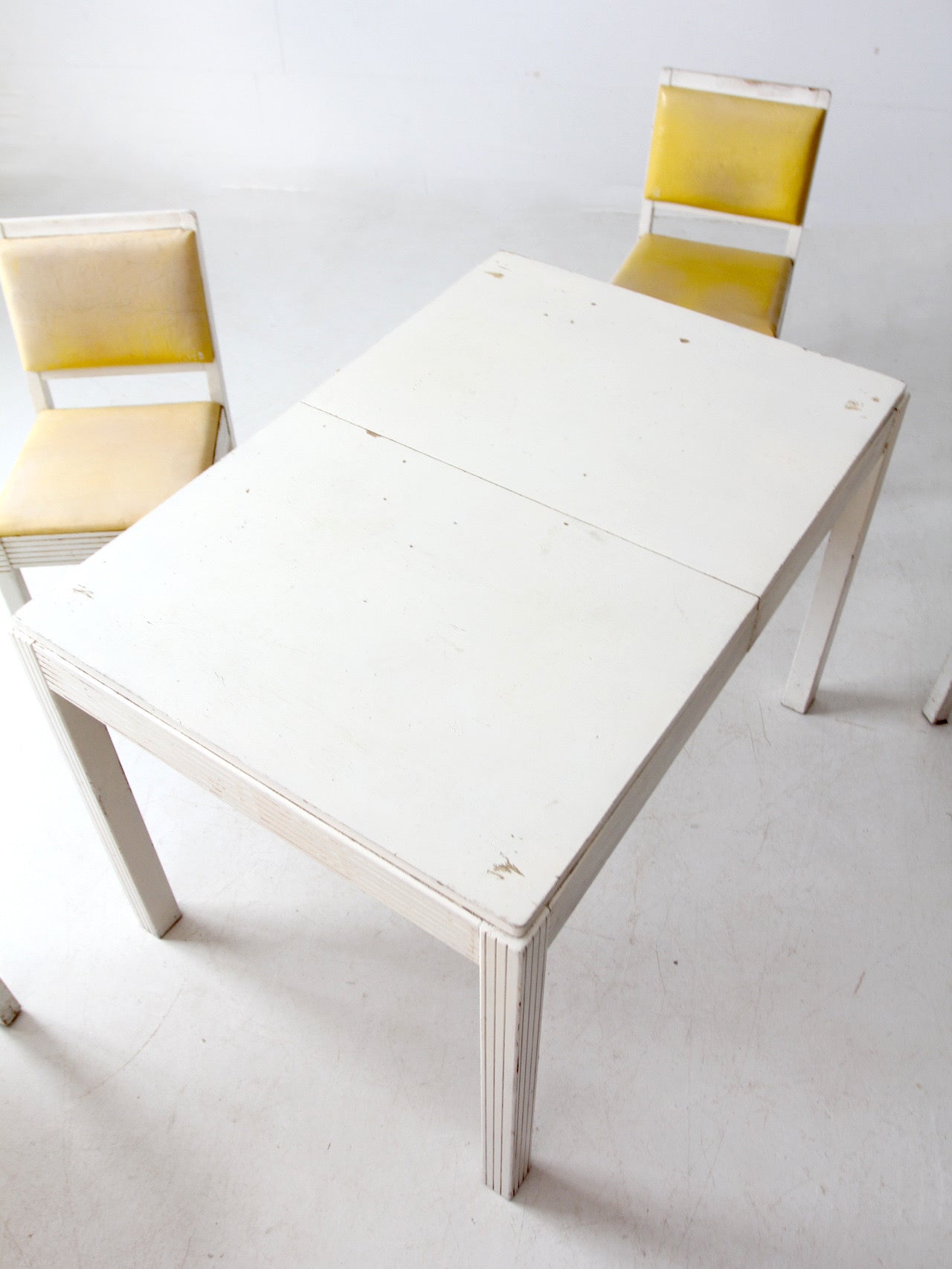 mid-century dining table and chairs set