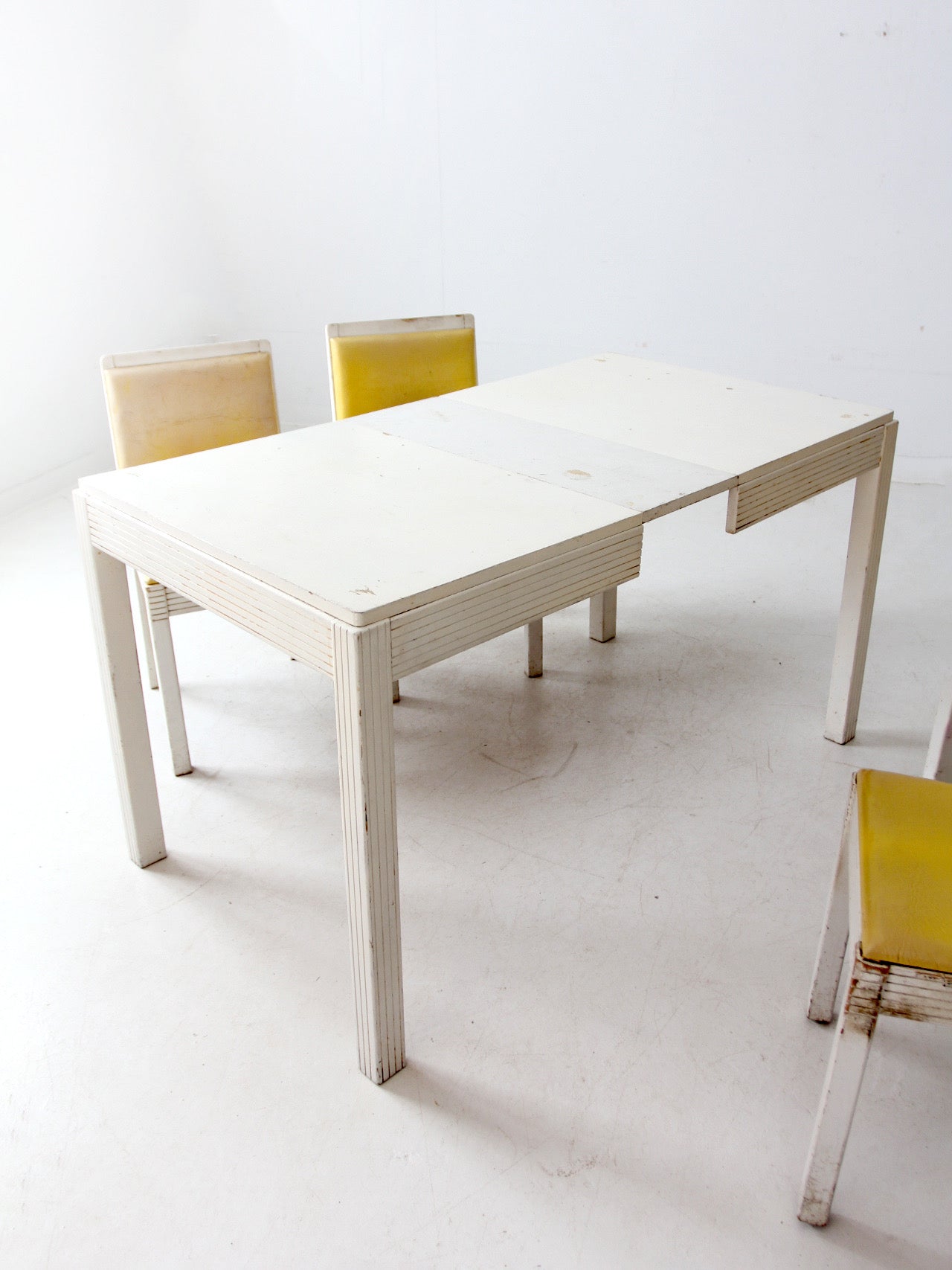 mid-century dining table and chairs set