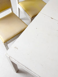 mid-century dining table and chairs set