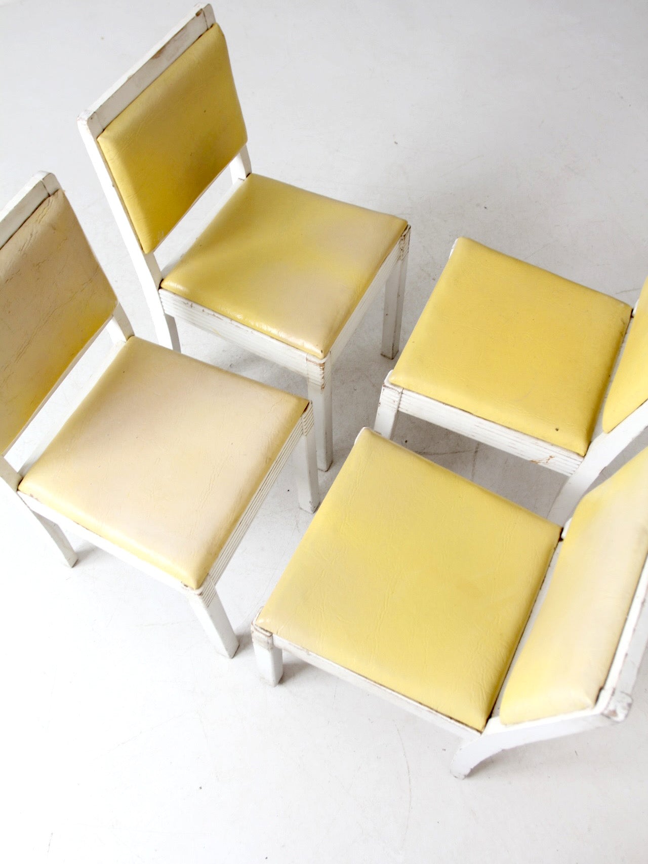 mid-century dining table and chairs set