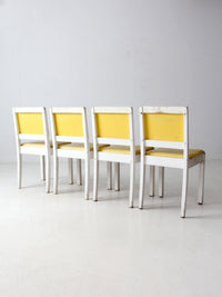 mid-century dining table and chairs set