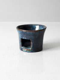 vintage studio pottery tealight candle holder