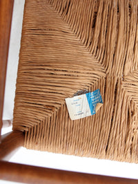 vintage Tell City Chair Company rush seat dining chairs pair