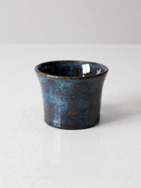 vintage studio pottery tealight candle holder