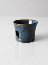 vintage studio pottery tealight candle holder