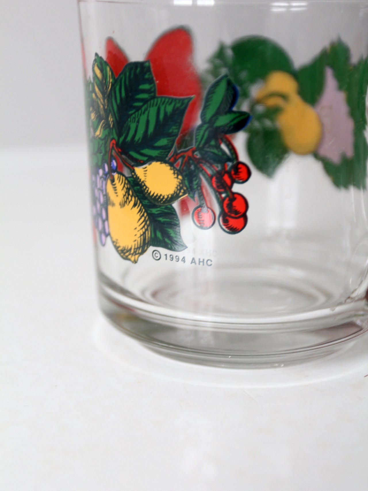 vintage Anchor Hocking glass Christmas mug set of 9