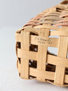 vintage splint weave basket