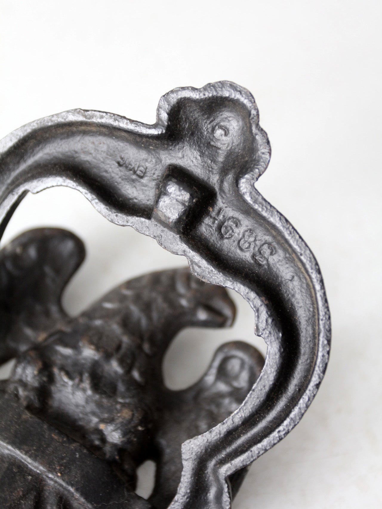 vintage cast iron eagle door knocker