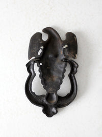 vintage cast iron eagle door knocker