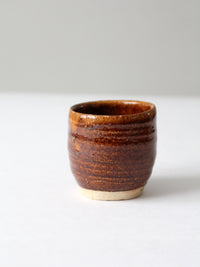 vintage studio pottery cup vase